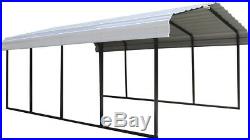 Arrow 12 ft. X 20 ft. X 7 ft. White Roof Steel Carport