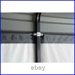 Arrow Carport 12 ft. W x 20 ft. D 2 Car Rust/UV Resistant Metal/Fabric Gray