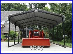 Arrow Sheds 12x20x7 Metal Carport Canopy Wind Snow Rated Truck Cover Shelter