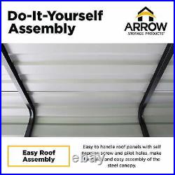 Arrow Storage Products Carport, 10 ft. X 15 ft. X 7 ft. Eggshell