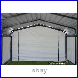 Arrow enclosure kit 12ft x 20ft for carport with convenient drive-through access