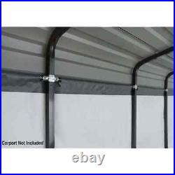 Arrow enclosure kit 12ft x 20ft for carport with convenient drive-through access