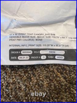 At&t Internet Air 10' x 10' Tent Canopy Black Blue