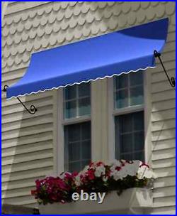 Awntech 4-Feet Charleston WindowithEntry Awning, 44 by 24-Inch, Bright Blue