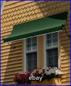 Awntech 4-Feet Charleston WindowithEntry Awning, 44 by 24-Inch, Green