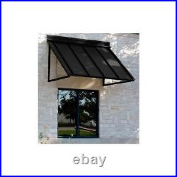 Awntech 4 ft. Houstonian Standing Seam Metal Door/Window Awning Fixed Outdoor