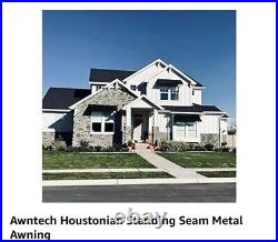 Awntech Houstonian Standing Seam MetalAwning. 24D x 44W x 24H