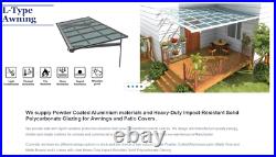 BESPOKE Heavy Duty Aluminium Canopy, Patio cover, Carport, Lean To, Door Awning