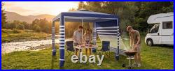 Beach Cabana, UPF 50+ Beach Tent Sun Shelter, 8 x 8 ft Large Pop Up Beach Canopy