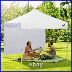 Beige 10x10 Smart Pop Up Canopy Outdoor Event Craft Show Gazebo Party Tent