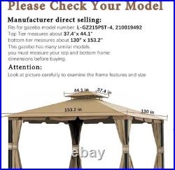 Beige Replacement Cover for Monterey Gazebo Model L-Gz215Pst-4