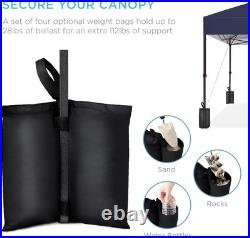Best Choice Products 12x12ft 1-Person Setup Pop Up Canopy Tent Instant, Navy Blue
