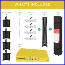 Best Choice Products One-Person Setup Instant Pop Up Canopy Case 4 12x12ft