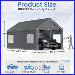 Bezseller 10x20 FT Heavy Duty Carport Canopy with Removable Sidewalls, Portable