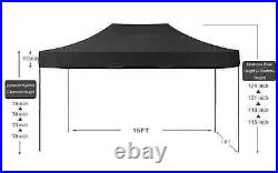 (Black Frame) 10x15 Classic Colors Outdoor Canopy Tent