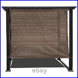 Breathable Patio/Pergola 90% Sun Shade Panel Cover withgrommets on 4 sides Brown