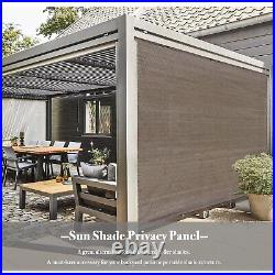 Breathable Patio/Pergola 90% Sun Shade Panel Cover withgrommets on 4 sides Brown