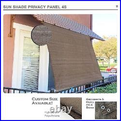 Breathable Patio/Pergola 90% Sun Shade Panel Cover withgrommets on 4 sides Brown