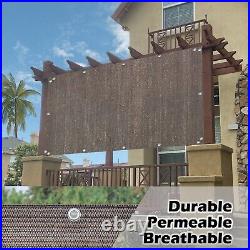 Breathable Patio/Pergola 90% Sun Shade Panel Cover withgrommets on 4 sides Brown