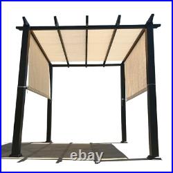 Breathable Pergola Replacement Cover Canopy Shade Cover with Rod Pocket in Beige