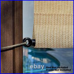 Breathable Pergola Replacement Cover Canopy Shade Cover with Rod Pocket in Beige