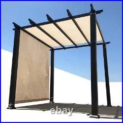 Breathable Pergola Replacement Cover Canopy Shade Cover with Rod Pocket in Beige