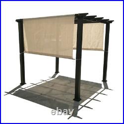 Breathable Pergola Replacement Cover Canopy Shade Cover with Rod Pocket in Beige
