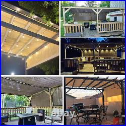 Breathable Pergola Replacement Cover Panel Canopy Shade Cover withRod Pocket