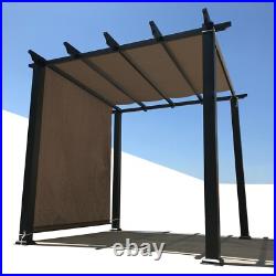 Breathable Pergola Replacement Cover Panel Canopy Shade Cover withRod Pocket Brown