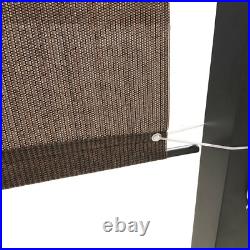 Breathable Pergola Replacement Cover Panel Canopy Shade Cover withRod Pocket Brown