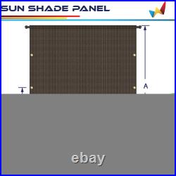 Breathable Pergola Replacement Cover Panel Yard Canopy Shade Cover withRod Pocket