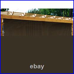 Breathable Pergola Replacement Cover Panel Yard Canopy Shade Cover withRod Pocket