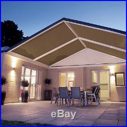 Brown Customize Straight Edge Sun Shade Sail Outdoor Patio Awning UV Pool Cover