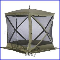 CLAM Quick-Set Traveler 6 x 6 Ft Portable Outdoor 4 Sided Canopy Shelter, Green