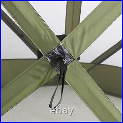 CLAM Quick-Set Traveler 6 x 6 Ft Portable Outdoor 4 Sided Canopy Shelter, Green