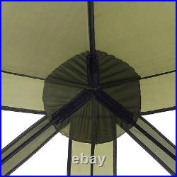 CLAM Quick-Set Traveler 6 x 6 Ft Portable Outdoor 4 Sided Canopy Shelter, Green