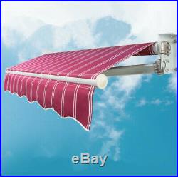 CLEARANCE! 13ft×11.5ft Retractable Awning Home Patio Cover &Yard Sun Shade