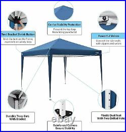 COBIZI 10'x10' Heavy Duty Canopy Outdoor Wedding Party Tent Gazebo& 4 Side Walls