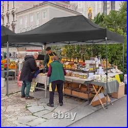 COBIZI 10'x15' Heavy Duty Pop up Canopy with 4 Sidewalls Commercial Outdoor Tent