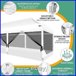 COBIZI 10'x30' Pop up Canopy Tent with 8 Sidewalls Heavy Duty Waterproof Gazebo