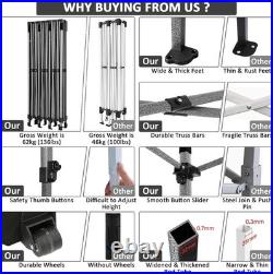 COBIZI 10'x30' Pop up Canopy Tent with 8 Sidewalls Heavy Duty Waterproof Gazebo