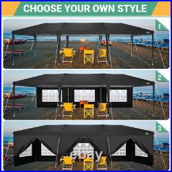 COBIZI 10'x30' Pop up Canopy with 8 Sidewalls Outdoor Commercial Instant Shelter