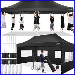 COBIZI 10X20 Pop up Canopy Tent 10X20 Canopy with 6 Sidewalls Waterproof Heavy D