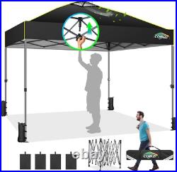 COBIZI 10x10 10x30 Pop Up Canopy Waterproof 3 Height Tent with Reflective Strip