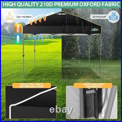 COBIZI 10x10 10x30 Pop Up Canopy Waterproof 3 Height Tent with Reflective Strip