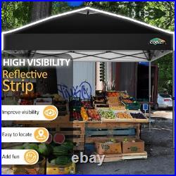 COBIZI 10x10 10x30 Pop Up Canopy Waterproof 3 Height Tent with Reflective Strip