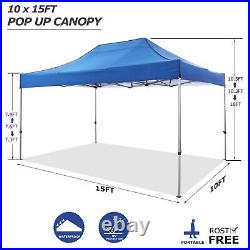 COBIZI 10x15 Pop up Canopy Tent, Waterproof Commercial for Party Outdoor Gazebo