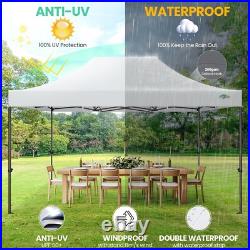 COBIZI 10x15ft Pop Up Canopy Heavy Duty Commercial Outdoor Party Wedding Tent