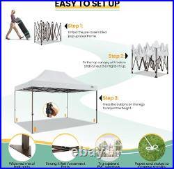 COBIZI 10x15ft Pop Up Canopy Heavy Duty Commercial Outdoor Party Wedding Tent