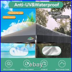 COBIZI 10x15ft Pop Up Canopy Heavy Duty Commercial Outdoor Tent with 4 Sidewall